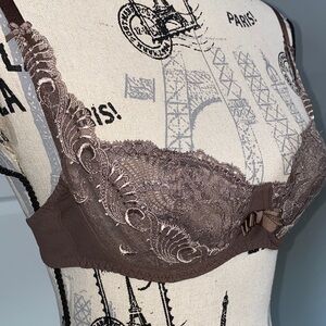 Aubade Elegant Brown French Lace Bra